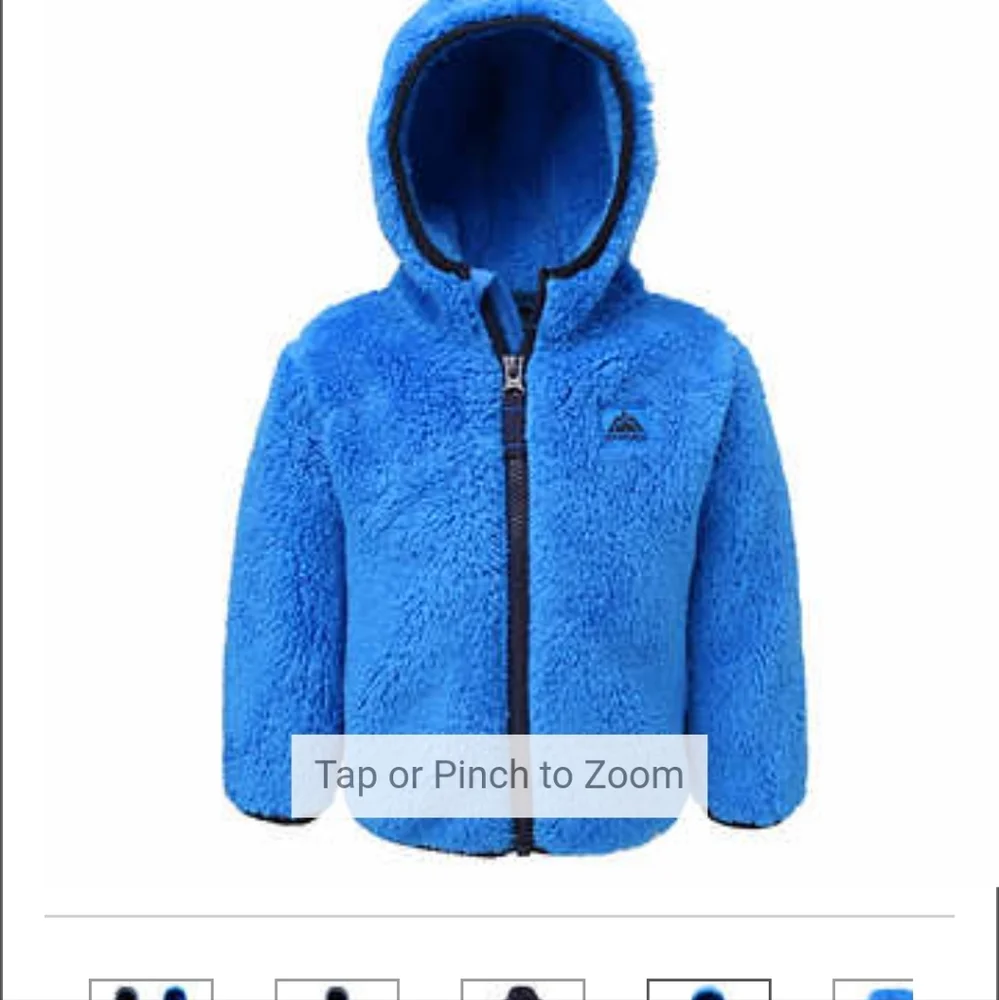 Snozu Infant 2-piece Fleece Set, jacket and snowsuit, Blue nwt, 9-12m